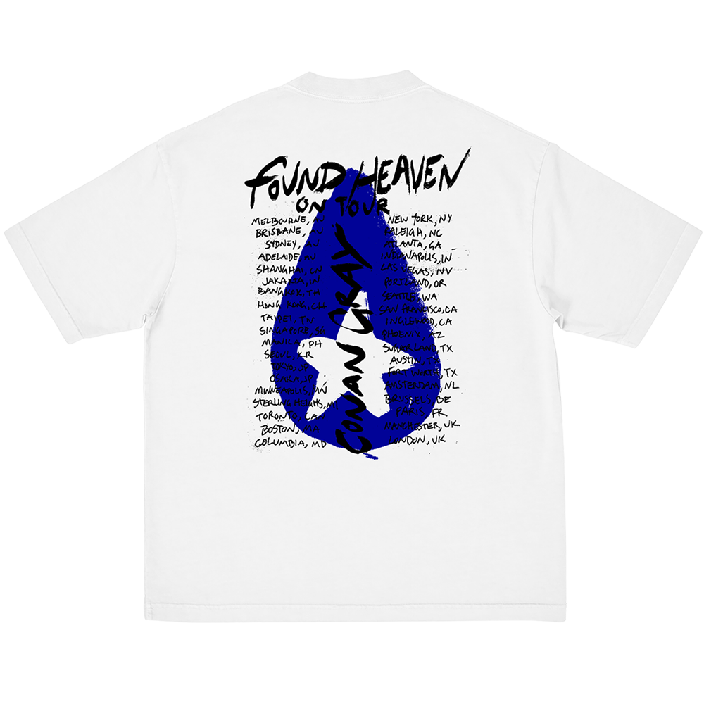 White FH On Tour 2024 Dateback Tee Back