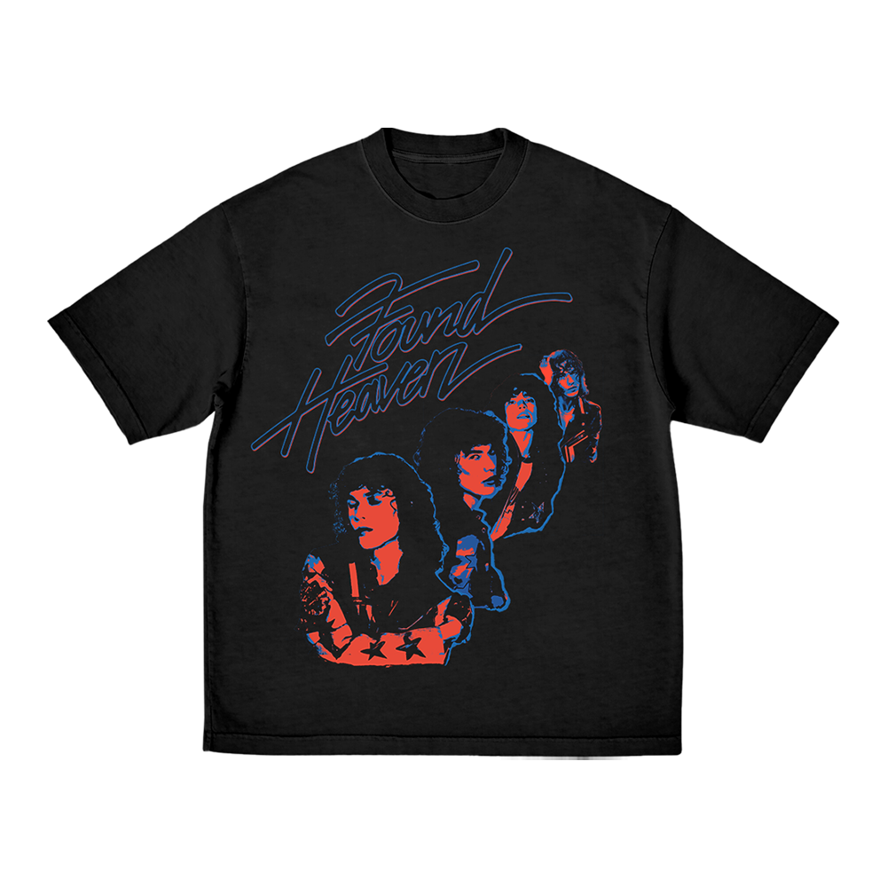 BLACK FOUND HEAVEN TEE