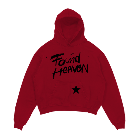 RED FOUND HEAVEN HOODIE