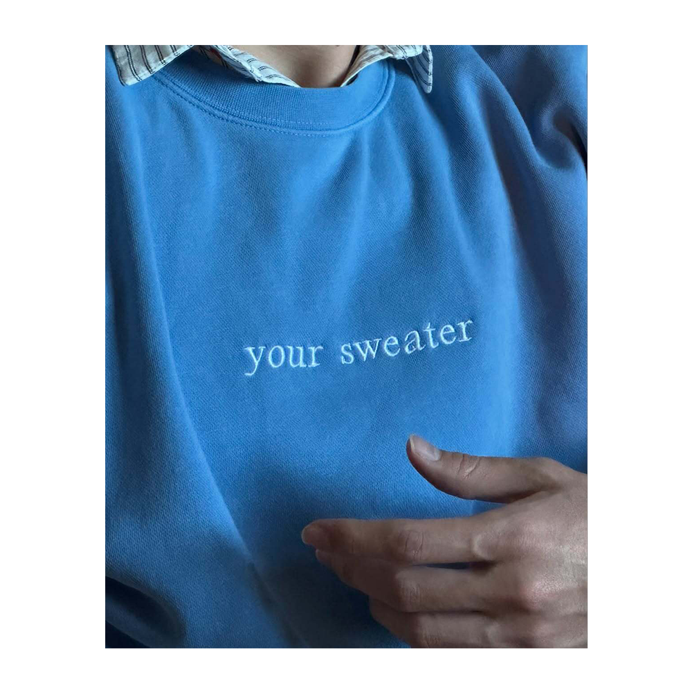 2025 Heather Day Crewneck - Conan Gray Selfie Close-up