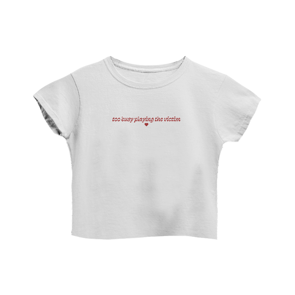 TOO BUSY PLAYING THE VICTIM BABY TEE - Conan Gray Official Store